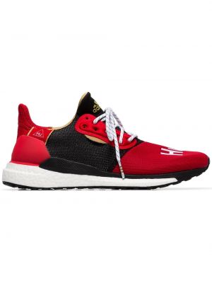 Памучни маратонки Adidas червено
