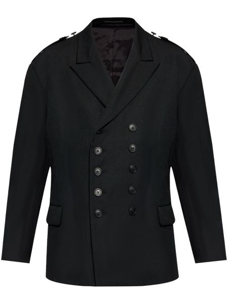 Dobbeltradet blazer Yohji Yamamoto sort