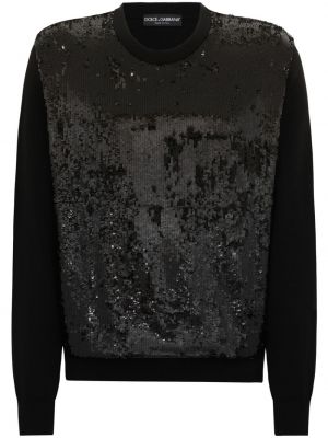 Džemper s okruglim izrezom Dolce & Gabbana crna