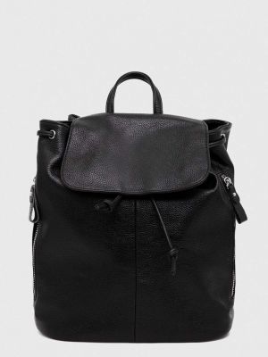 Однотонний шкіряний рюкзак Answear Lab чорний