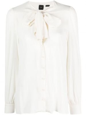 Camicia con fiocco Pinko bianco