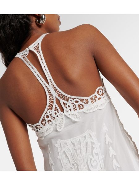 Φόρεμα με κέντημα Isabel Marant λευκό