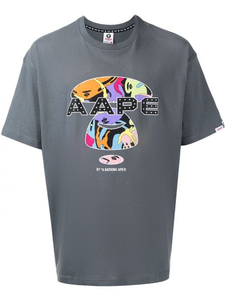 Camiseta con estampado Aape By *a Bathing Ape® gris