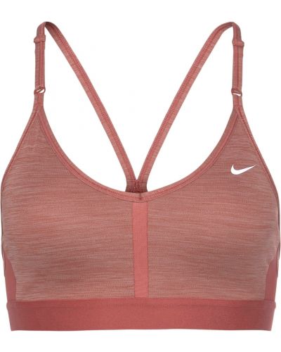 Меланжов спортен сутиен Nike розово