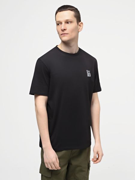Бавовняна футболка Timberland чорна