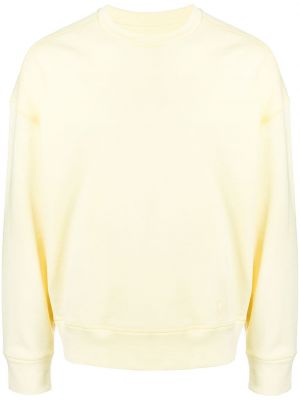 Overdimensjonert rund hals sweatshirt Jil Sander gul