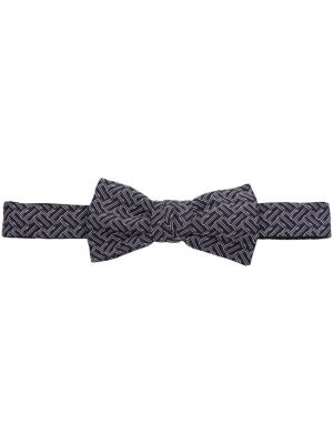 Žakárová hodvábna kravata s mašľou Lanvin