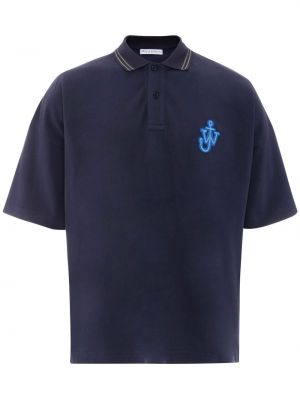 Поло тениска Jw Anderson синьо
