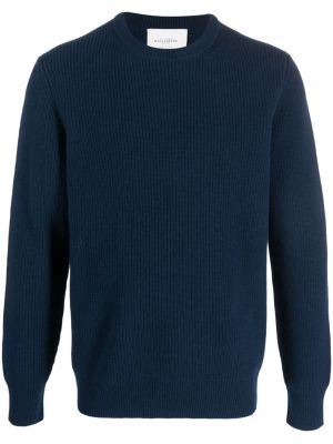 Vlněný svetr s kulatým výstřihem Ballantyne modrý