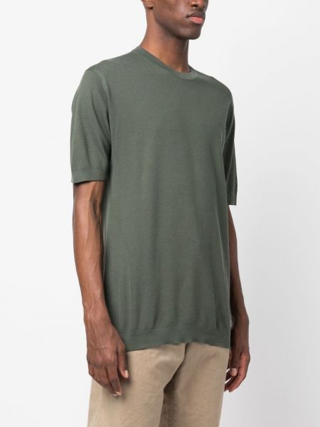 T-shirt di cotone John Smedley verde
