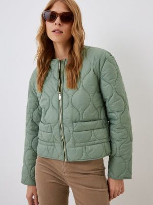 Утепленная демисезонная куртка Silvian Heach зеленая