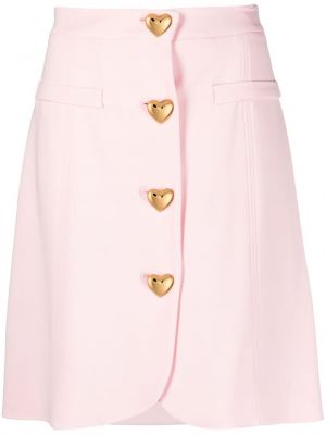 Φούστα mini με μοτίβο καρδιά Moschino