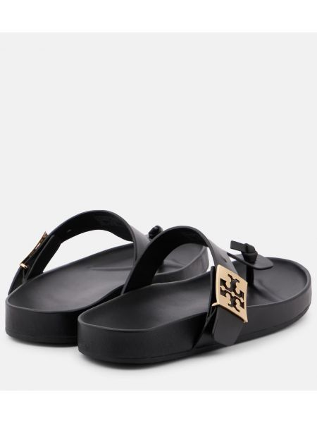 Mules en cuir Tory Burch noir