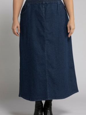 Синяя джинсовая юбка Ulla Popken