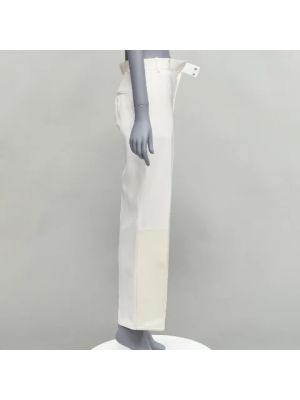 Falda de viscosa Celine Vintage blanco