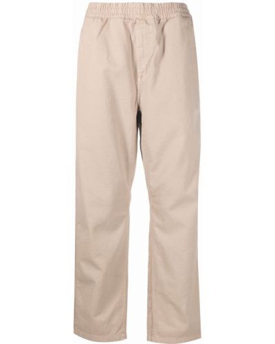 Bavlnené nohavice s vreckami Carhartt Wip - béžová