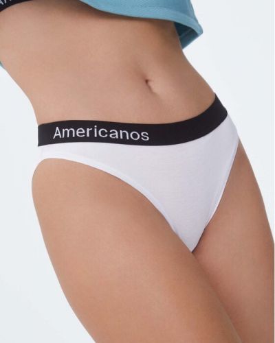 Chiloți clasic Americanos alb