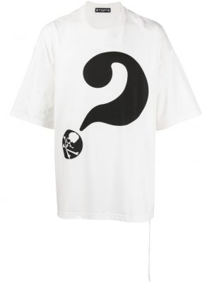 T-shirt aus baumwoll mit print Mastermind Japan weiß