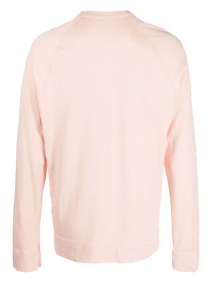 Bluza z okrągłym dekoltem James Perse różowa