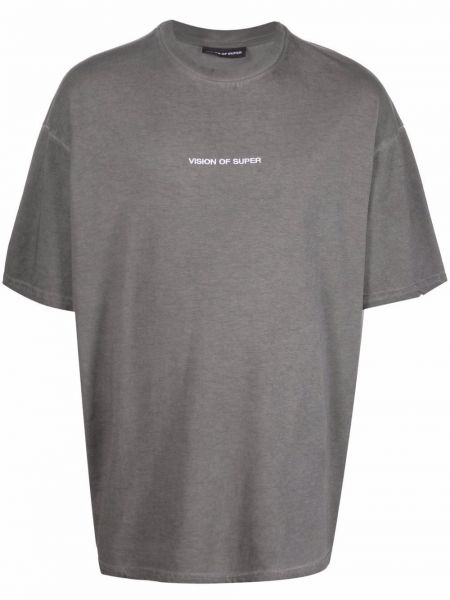 Camiseta con bordado Vision Of Super gris