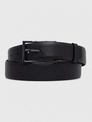 Oboustranný kožený pásek Calvin Klein černý