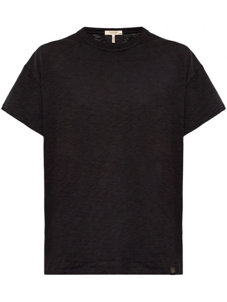 Marškinėliai apvaliu kaklu Rag & Bone juoda