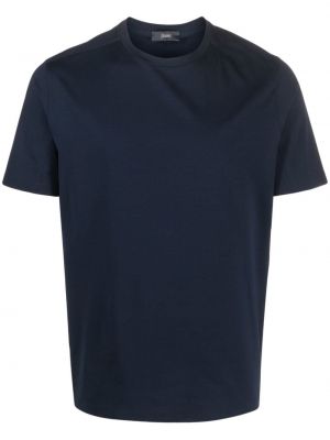 T-shirt con scollo tondo Herno blu
