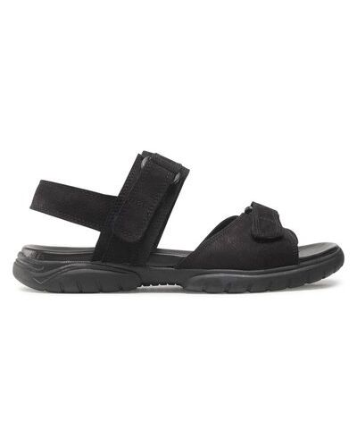 Kožené sandále Gino Rossi čierna