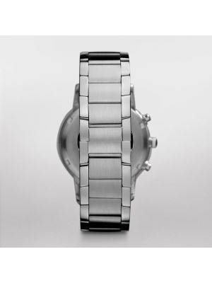 Eleganter armbanduhr aus edelstahl Emporio Armani
