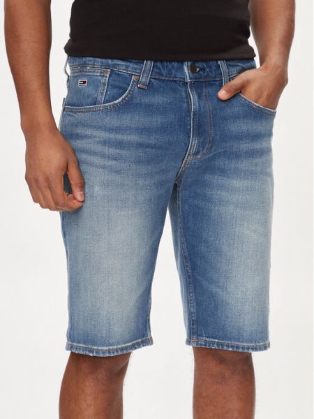 Slim fit farmer rövidnadrág Tommy Jeans kék