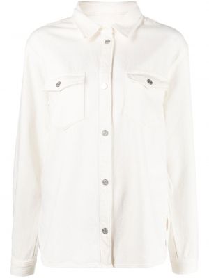 Marškiniai su sagomis Frame balta