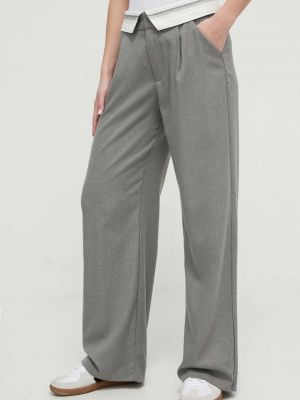 Kalhoty s vysokým pasem Hollister Co. šedé