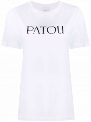 Camiseta con estampado Patou blanco