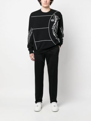 Sportiska stila džemperis ar apdruku ar tīģera rakstu Plein Sport