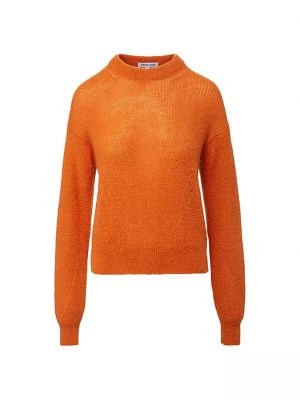 Мохеровый свитер из альпаки Veronica Beard оранжевый
