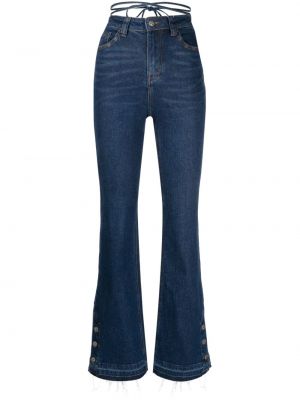 Jeans a zampa Smfk blu
