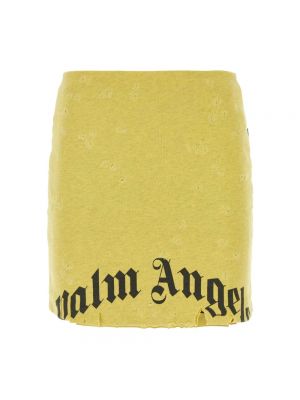 Mini spódniczka Palm Angels żółta