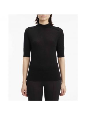Jersey de lana slim fit de lana merino Calvin Klein negro