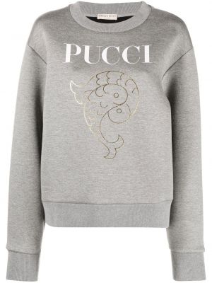 Trykt sweatshirt Pucci grå