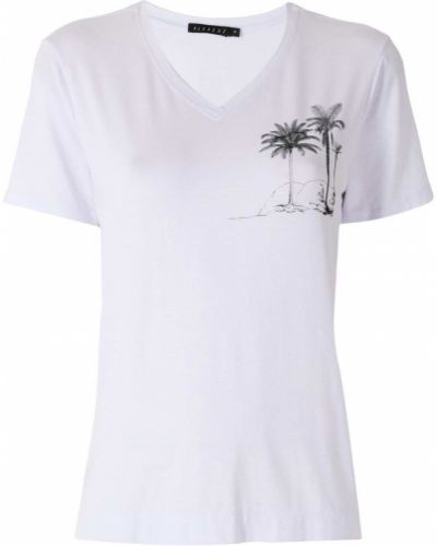 Camiseta con estampado Alcaçuz blanco