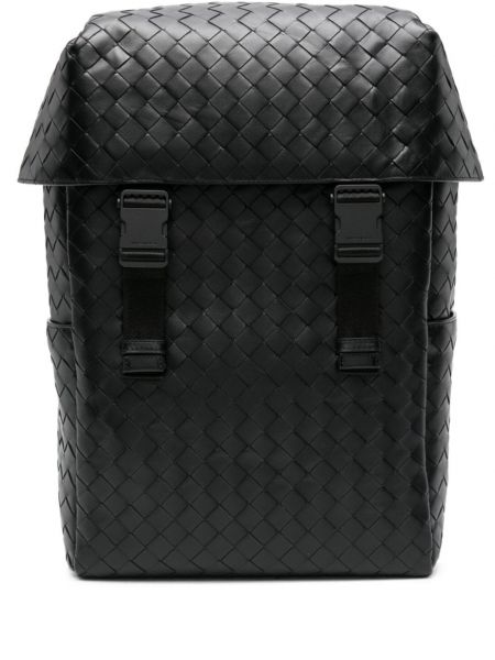 Leder rucksack mit kordelzug Bottega Veneta schwarz