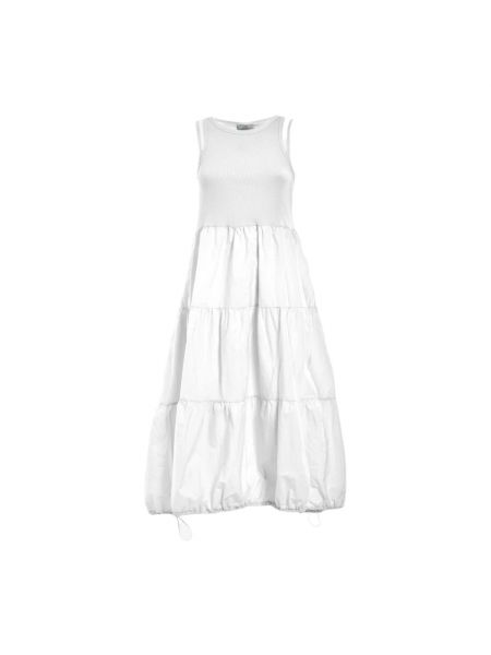 Biała sukienka midi Deha