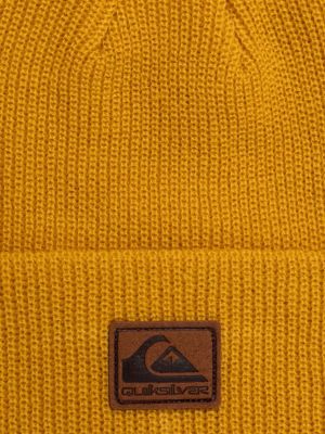 Dzianinowa czapka Quiksilver żółta