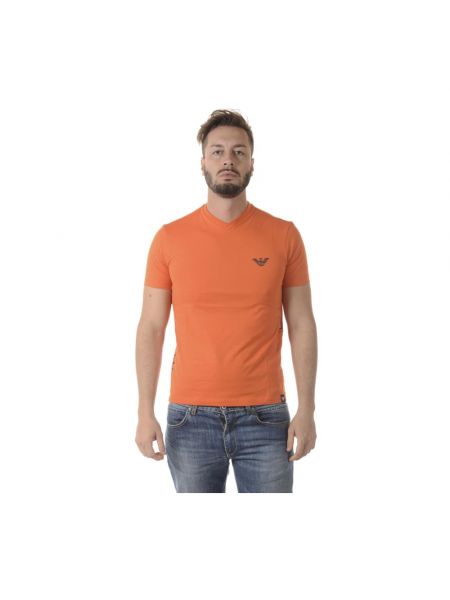 Koszulka Armani Jeans pomarańczowa