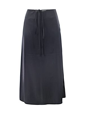 Pérová dlhá sukňa Aiki Keylook čierna