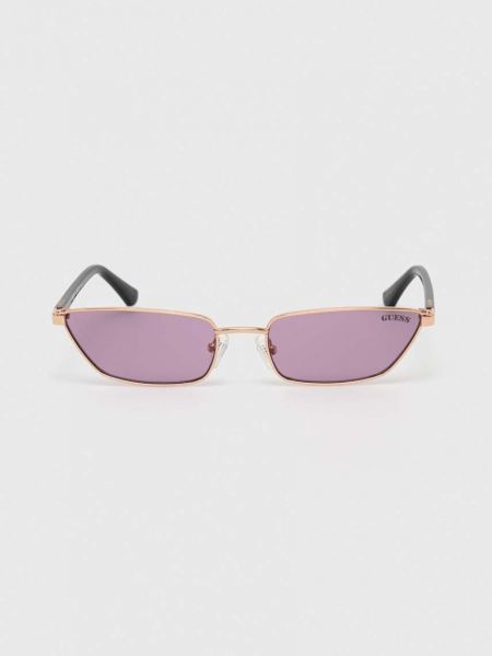 Okulary przeciwsłoneczne Guess fioletowe