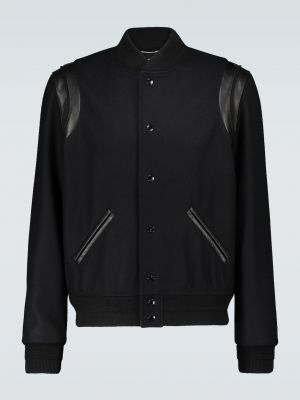 Университетская куртка Teddy Saint Laurent черный