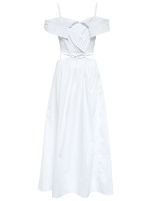 Bavlnené dlouhé šaty Simkhai biela