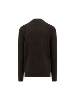 Jersey de algodón de tela jersey Alexander Mcqueen negro