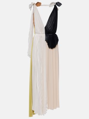 Pliszírozott hosszú ruha Victoria Beckham